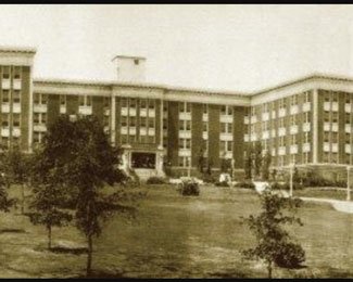 A photo of the VA hospital in Muskogee, Oklahoma, circa 1924.