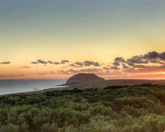 Adam Walker saw one of the most beautiful sunsets of his life on the island of Iwo Jima. Photo courtesy of the author.