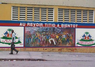 “Goodbye, Titid, See You Soon,” mural, Port-au-Prince, Haiti. Photo courtesy of the author.