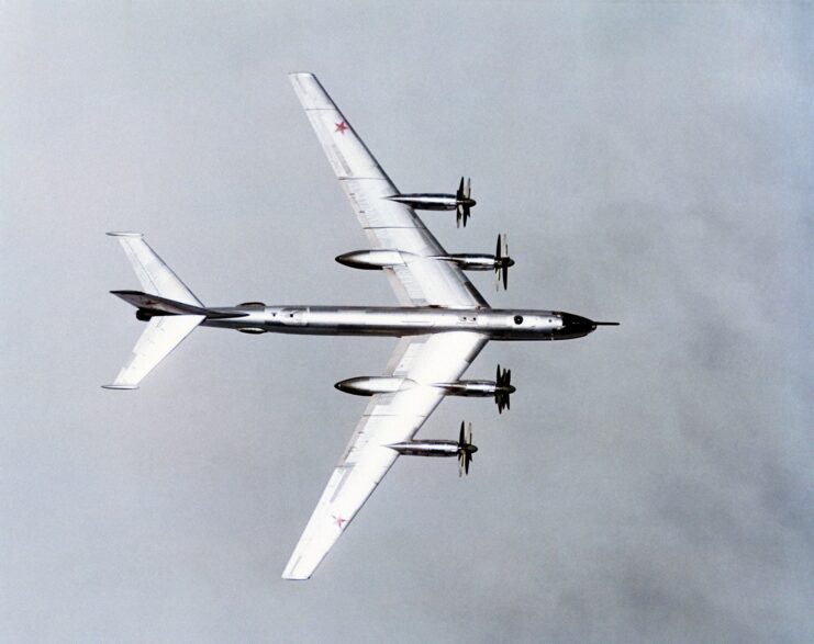 Tupolev Tu-95 in flight