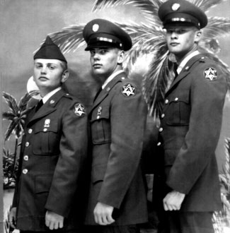 Marvin Wolf, left, during basic training in 1959. Photo courtesy of the author. Photo courtesy of the author.