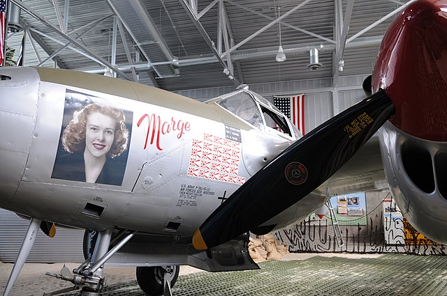 Lockheed P-38 Lightning modeled to look like 'Marge'