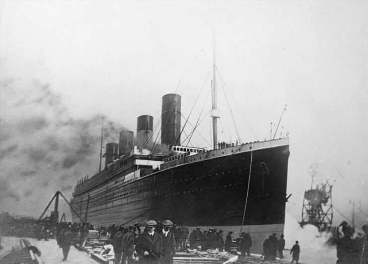 RMS Titanic at port
